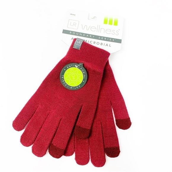 Accessories - UR Wellness Antimicrobial Red Gloves • Cozy Winter Gloves • Holiday Gift • NWT